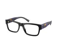 Prada Hombre PR 15YV 19S1O1 Monturas ópticas Acetato Negro Transparente Cuadrada Normal