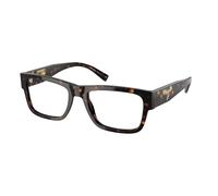 Prada Hombre PR 15YV 2AU1O1 Monturas ópticas Acetato Tortuga Transparente Cuadrada Normal