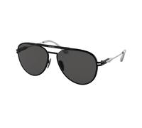 Prada Hombre PR 54ZS 1BO5S0 Gafas de sol Metal Negro Gris Piloto Normal