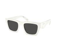 Prada Hombre PR A06S 17K08Z Gafas de sol Acetato Blanco Gris Pillow Normal