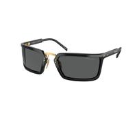 Prada Hombre PR A11S 1AB5S0 Gafas de sol Acetato Negro Gris Geométrico Normal