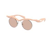 Prada Hombre PR A18S 18Q4I2 Gafas de sol Inyectado Rosa Marrón Redonda Normal