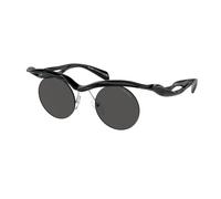 Prada Hombre PR A18S 1AB5S0 Gafas de sol Inyectado Negro Gris Redonda Normal