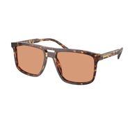 Prada Hombre PR A22S 14O07V Gafas de sol Acetato Tortuga Naranja Cuadrada Normal