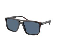 Prada Hombre PR A22S 17N06A Gafas de sol Acetato Tortuga Azul Cuadrada Normal
