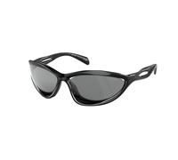 Prada Hombre PR A26S 1AB60G Gafas de sol Inyectado Negro Gris Cat Eye Reflejado Espejo
