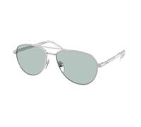 Prada Hombre PR A54S 27540N Gafas de sol Metal Plata Azul Piloto Normal