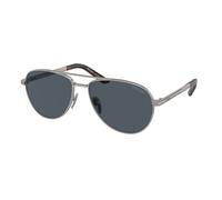 Prada Hombre PR A54S 7CQ09T Gafas de sol Metal Gris Gris Piloto Normal