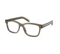 Prada Hombre PR B10V 18T1O1 Monturas ópticas Acetato Marrón Transparente Cuadrada Normal