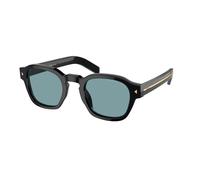 Prada Hombre PR A16S 16K04D Gafas de sol Acetato Negro Verde Pantos Polarizado Antirreflejo