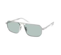 Prada Hombre Prada PR A53S 27540N Gafas de sol Acero Plata Azul Pillow Normal