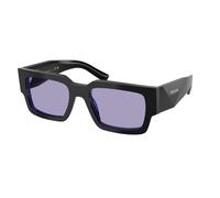 Prada Hombre Sunglass PR B17S - Color del Marco: Negro/Morado, Color de la Lente: Violeta