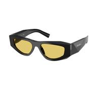 Prada Hombre Prada PR B19S 16K455 Gafas de sol Acetato Negro Amarillo Pillow Normal