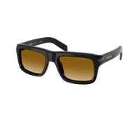 Prada Hombre Prada PR D11S 16K10X Gafas de sol Acetato Negro Amarillo Cuadrada Normal Matizado