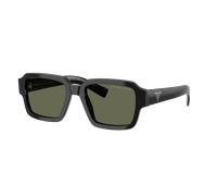 Prada Hombre Sunglass PR 02ZS - Color del Marco: Negro, Color de la Lente: Polarizadas verde