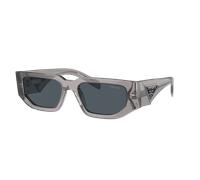 Prada Hombre Sunglass PR 09ZS - Color del Marco: Asfalto transparente, Color de la Lente: Gris Oscuro
