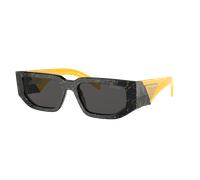 Prada Hombre Sunglass PR 09ZS - Color del Marco: Black Yellow Marble, Color de la Lente: Gris Oscuro