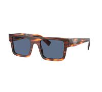 Prada Hombre Sunglass PR 19WS - Color del Marco: Radica de rayas, Color de la Lente: Azul Oscuro