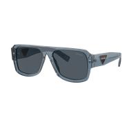 Prada Hombre Sunglass PR 22YS - Color del Marco: Gris Transparente, Color de la Lente: Gris Oscuro