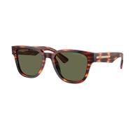 Prada Hombre Sunglass PR A04S - Color del Marco: Havana y rojo, Color de la Lente: Polarizadas verde