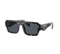 Prada Hombre Sunglass PR A05S - Color del Marco: Cristal negro carey, Color de la Lente: Gris Oscuro