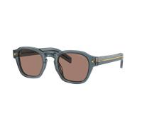 Prada Hombre Sunglass PR A16S - Color del Marco: Océano transparente, Color de la Lente: Espejo marrón y gris interior