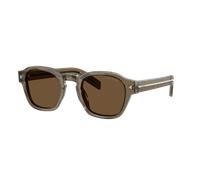 Prada Hombre Sunglass PR A16S - Color del Marco: Terra transparente, Color de la Lente: Marrón Oscuro