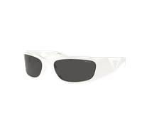 Prada Hombre Sunglass PR A19S - Color del Marco: Talco, Color de la Lente: Gris Oscuro