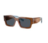 Prada Hombre Sunglass PR B17S - Color del Marco: Chocolate, Color de la Lente: Gris Oscuro