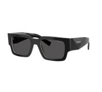 Prada Hombre Sunglass PR B17S - Color del Marco: Negro/Talco, Color de la Lente: Gris Oscuro