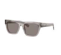Prada Hombre Sunglass PR C03S - Color del Marco: Gris Transparente, Color de la Lente: Gris Oscuro