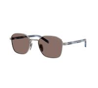 Prada Hombre Sunglass PR C50S - Color del Marco: Gunmetal, Color de la Lente: Polarizadas marrón claro