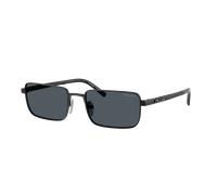 Prada Hombre Sunglass PR D54S - Color del Marco: Negro Satinado, Color de la Lente: Gris Oscuro