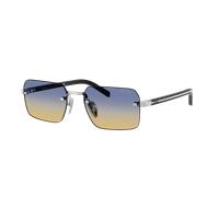 Prada Hombre Sunglass PR D55S - Color del Marco: Plateado, Color de la Lente: Yellow/Dark Blue