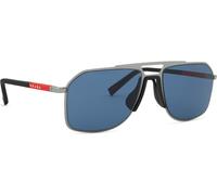 Prada Linea Rossa Hombre Prada Linea Rossa PS B51S 5AV06A Gafas de sol Metal Gris Azul Piloto Normal