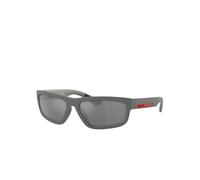 Prada Linea Rossa Hombre PS 05ZS 16X7W1 Gafas de sol Inyectado Gris Gris Cuadrada Reflejado Espejo