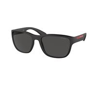 Prada Linea Rossa Hombre PS 01US ACTIVE DG05S0 Gafas de sol Nylon Negro Gris Pillow Normal