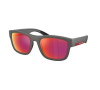 Prada Linea Rossa Hombre Prada Linea Rossa PS 01ZS 16X02U Gafas de sol Nylon Plata Marrón Pillow Espejo
