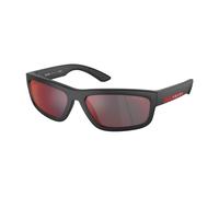 Prada Linea Rossa Hombre Prada Linea Rossa PS 05ZS DG008F Gafas de sol Inyectado Negro Gris Cuadrada Reflejado Espejo