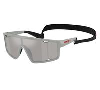 Prada Linea Rossa Hombre Sunglass PS A03S - Color del Marco: Gris hierro mate, Color de la Lente: Gris Claro Espejado Plata