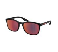 Prada Linea Rossa Hombre Prada Linea Rossa PS A08S 1BO08F Gafas de sol Inyectado Negro Gris Pillow Reflejado