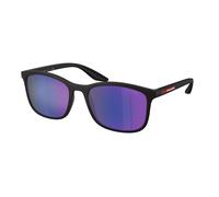 Prada Linea Rossa Hombre Prada Linea Rossa PS A08S UFK05U Gafas de sol Inyectado Gris Azul Pillow Normal