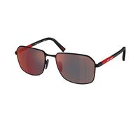Prada Linea Rossa Hombre Prada Linea Rossa PS A51S DG008F Gafas de sol Metal Negro Gris Cuadrada Normal