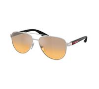 Prada Linea Rossa Hombre Prada Linea Rossa PS A52S 1BC40Z Gafas de sol Metal Plata Gris Piloto Normal Matizado