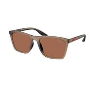 Prada Linea Rossa Hombre Sunglass PS B08S - Color del Marco: Frosted Brown, Color de la Lente: Marrón tuning