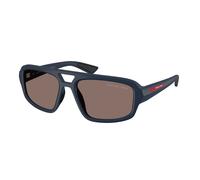 Prada Linea Rossa Hombre Prada Linea Rossa PS B11SU TFY05C Gafas de sol Inyectado Azul Gris Geométrico Polarizado