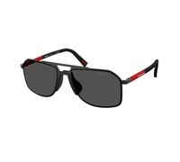 Prada Linea Rossa Hombre Prada Linea Rossa PS B51S 1BO06F Gafas de sol Metal Negro Gris Piloto Normal