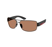 Prada Linea Rossa Hombre Prada Linea Rossa PS B52S 1BO20D Gafas de sol Metal Negro Marrón Geométrico Normal