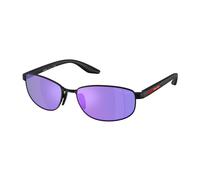 Prada Linea Rossa Hombre Prada Linea Rossa PS B53S 1BO60Z Gafas de sol Metal Negro Violeta Redonda Normal reflejado
