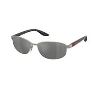 Prada Linea Rossa Hombre Prada Linea Rossa PS B53S 5AV41A Gafas de sol Metal Gris Gris Redonda Normal Matizado